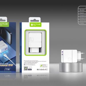 ACTIVE U218 -15W QUICK CHAREGR (Type-C)