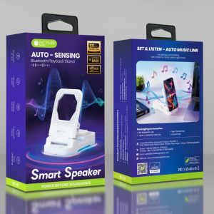 Smart Auto-Sensing Bluetooth Speaker Stand Model: BS-1